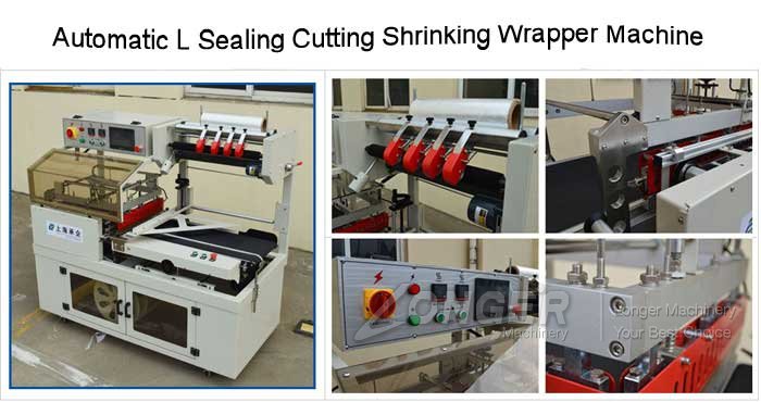 L Sealing Cutting Shrinking Wrapper Machine